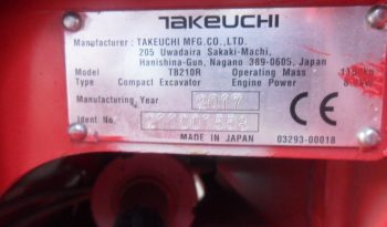 Takeuchi TB210 full