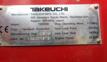 Takeuchi TB295W full