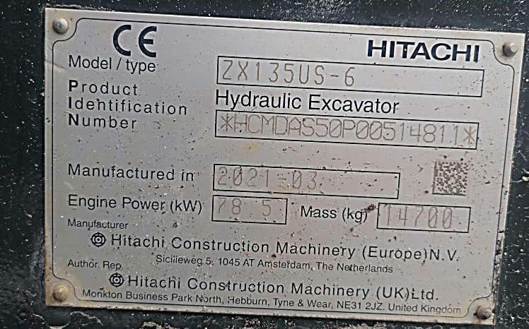 Hitachi Zaxis 135.6 full