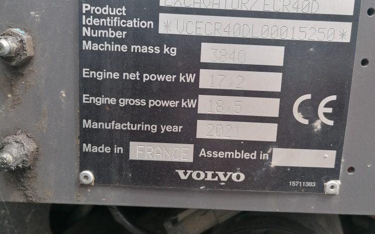 Volvo ECR40D full