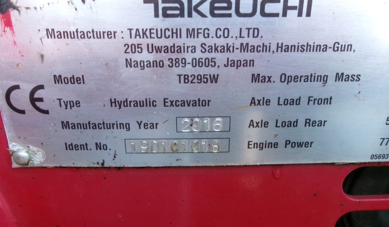 Takeuchi TB295W full