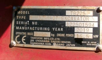 Takeuchi TB225 full