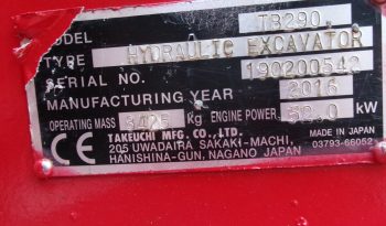 Takeuchi TB290 full