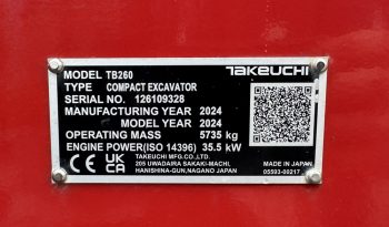 Takeuchi TB260 full