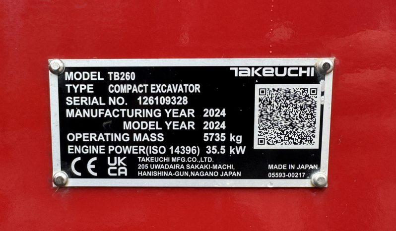 Takeuchi TB260 full