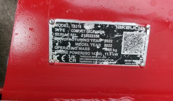 Takeuchi TB216 full