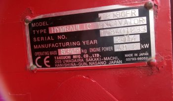 Takeuchi TB180fr full